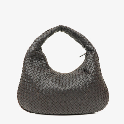 Bottega Veneta Medium Veneta Hobo Tasche aus braunem Nappa Intrecciato