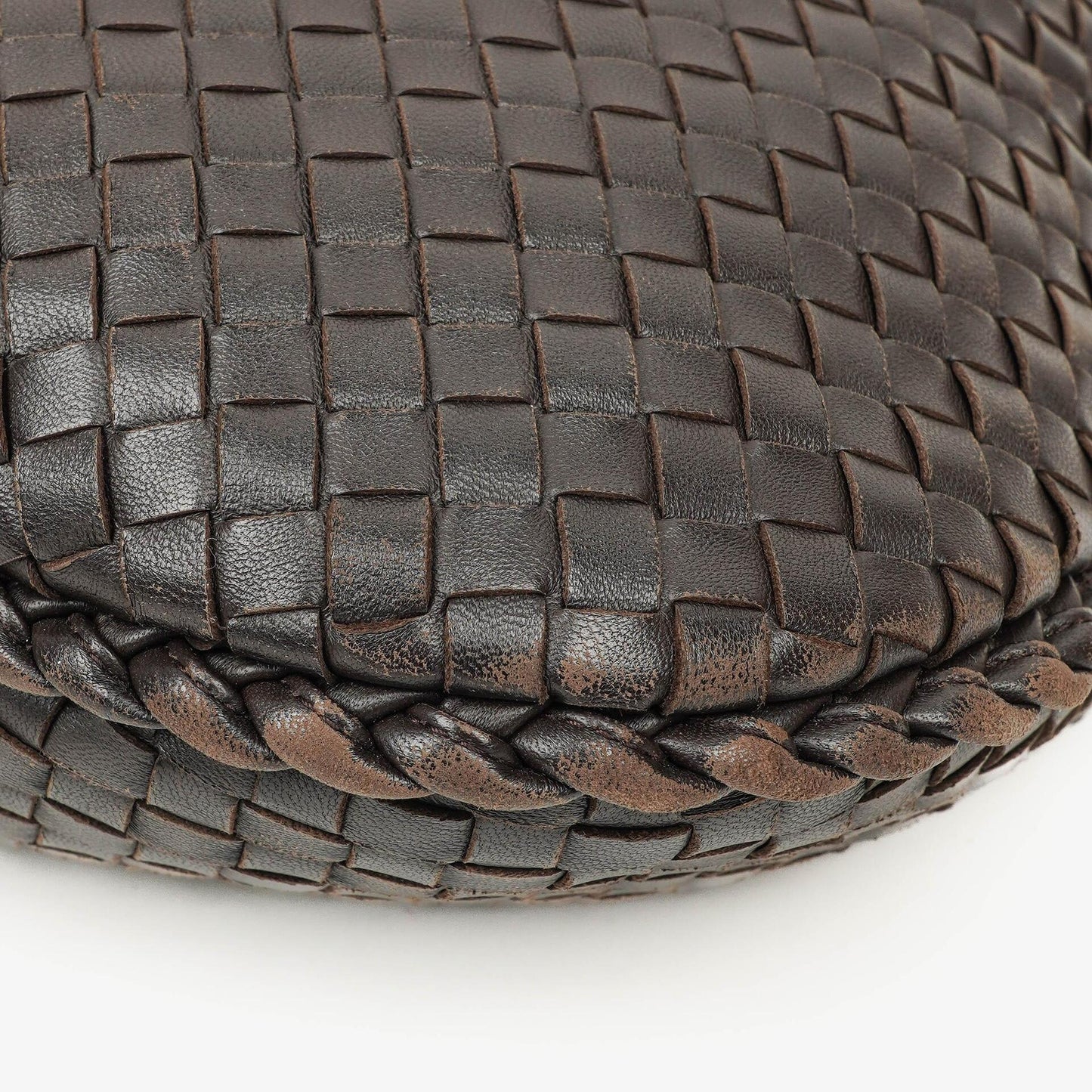 Bottega Veneta Medium Veneta Hobo Tasche aus braunem Nappa Intrecciato