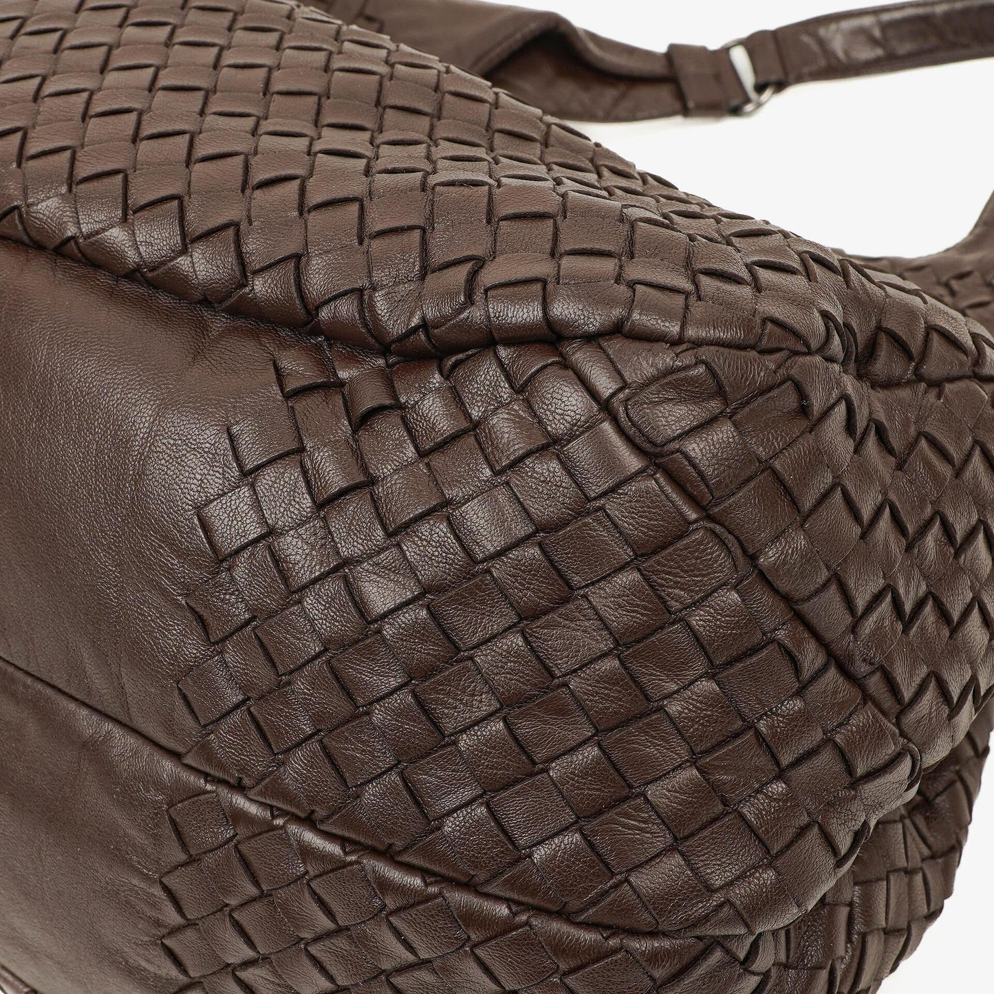 Bottega Veneta Campana Hobo-Tasche aus braunem Nappa Intrecciato