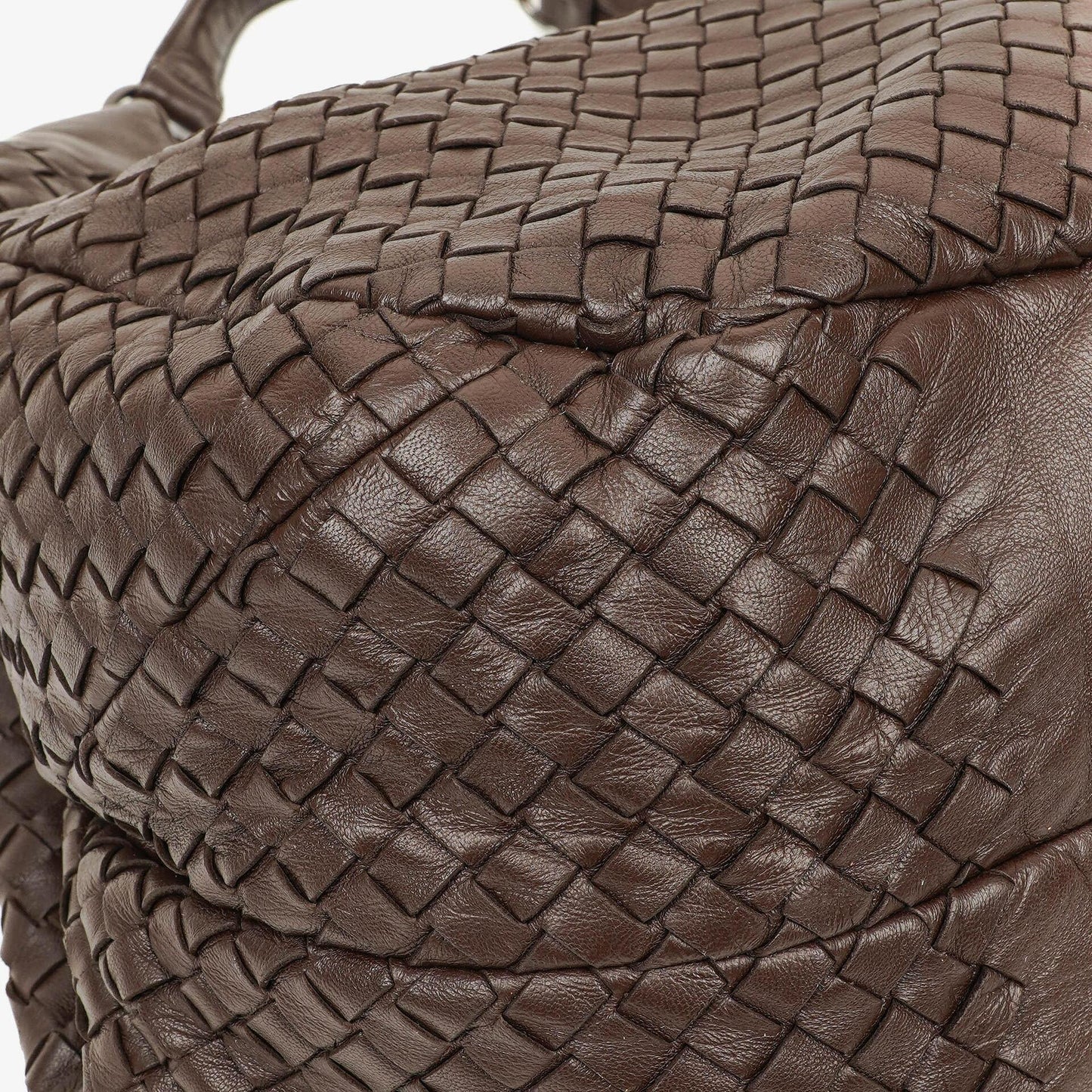 Bottega Veneta Campana Hobo-Tasche aus braunem Nappa Intrecciato
