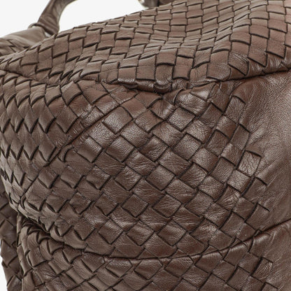 Bottega Veneta Campana Hobo-Tasche aus braunem Nappa Intrecciato