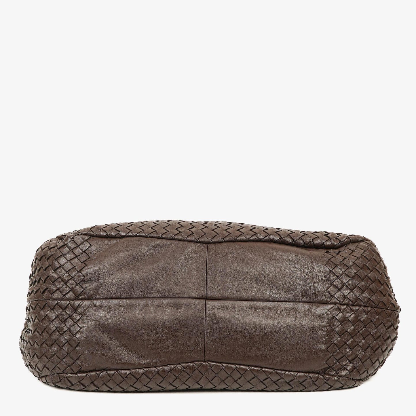 Bottega Veneta Campana Hobo-Tasche aus braunem Nappa Intrecciato