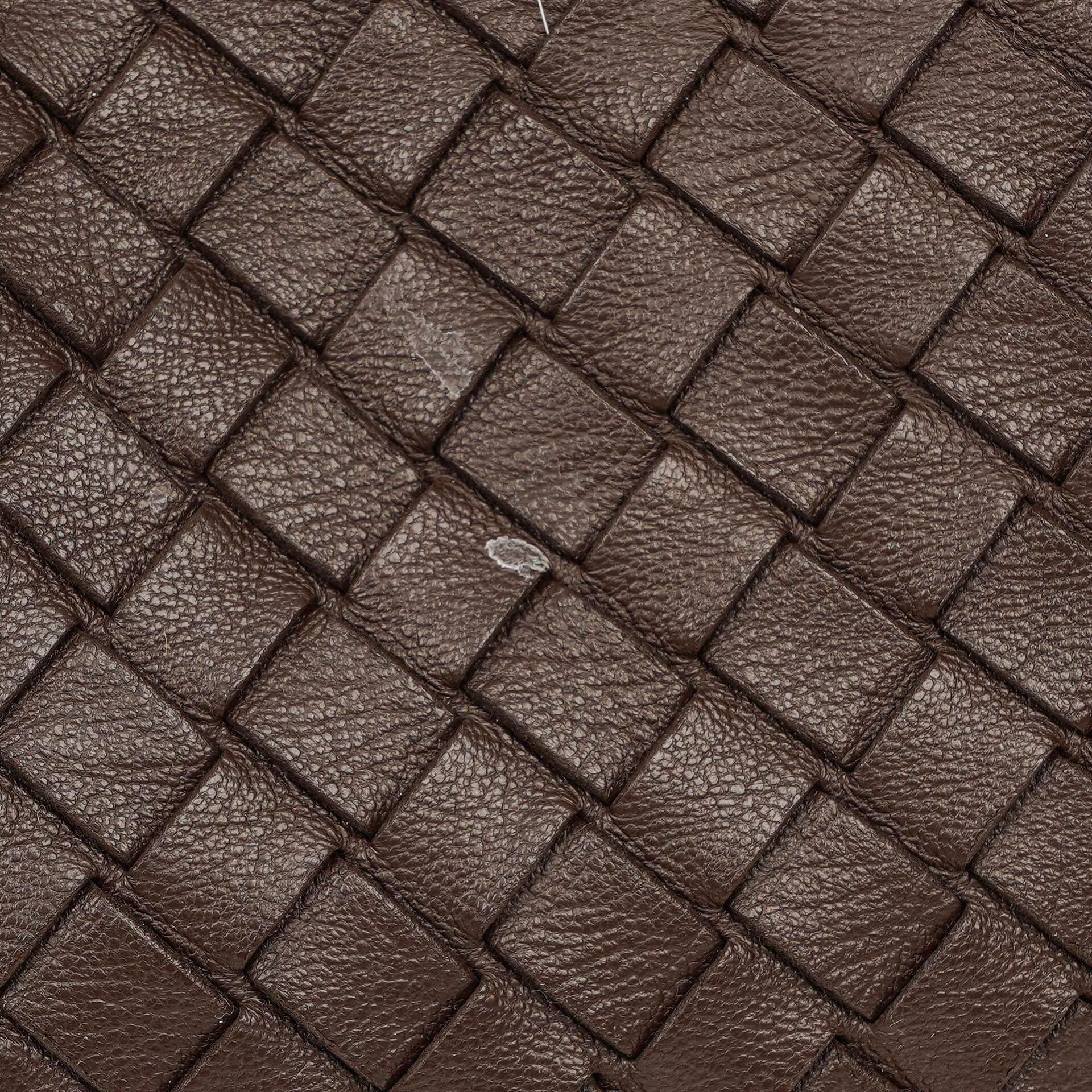 Bottega Veneta Campana Hobo-Tasche aus braunem Nappa Intrecciato