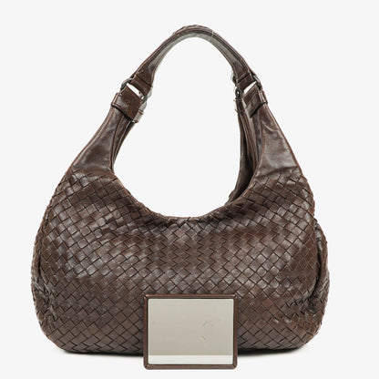 Bottega Veneta Campana Hobo Tasche aus braunem Intrecciato Nappa
