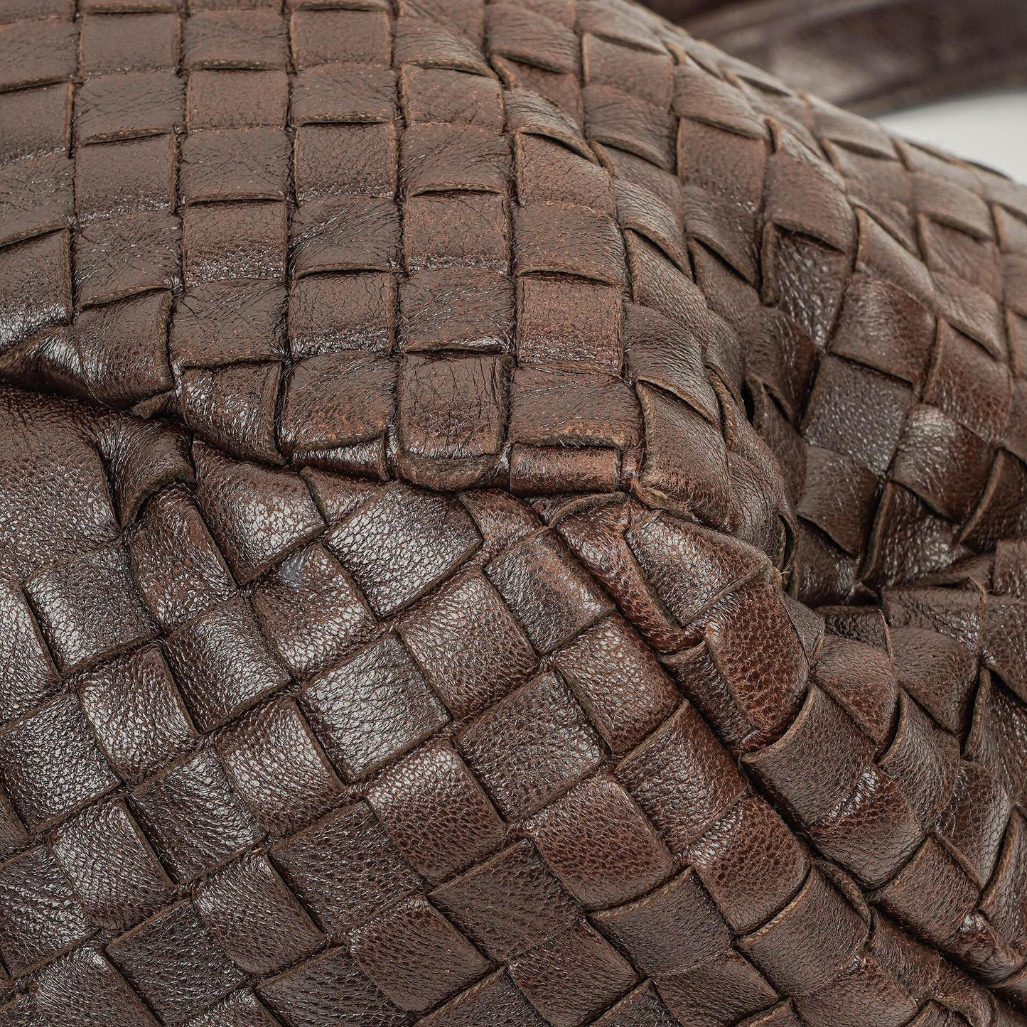 Bottega Veneta Campana Hobo Tasche aus braunem Intrecciato Nappa