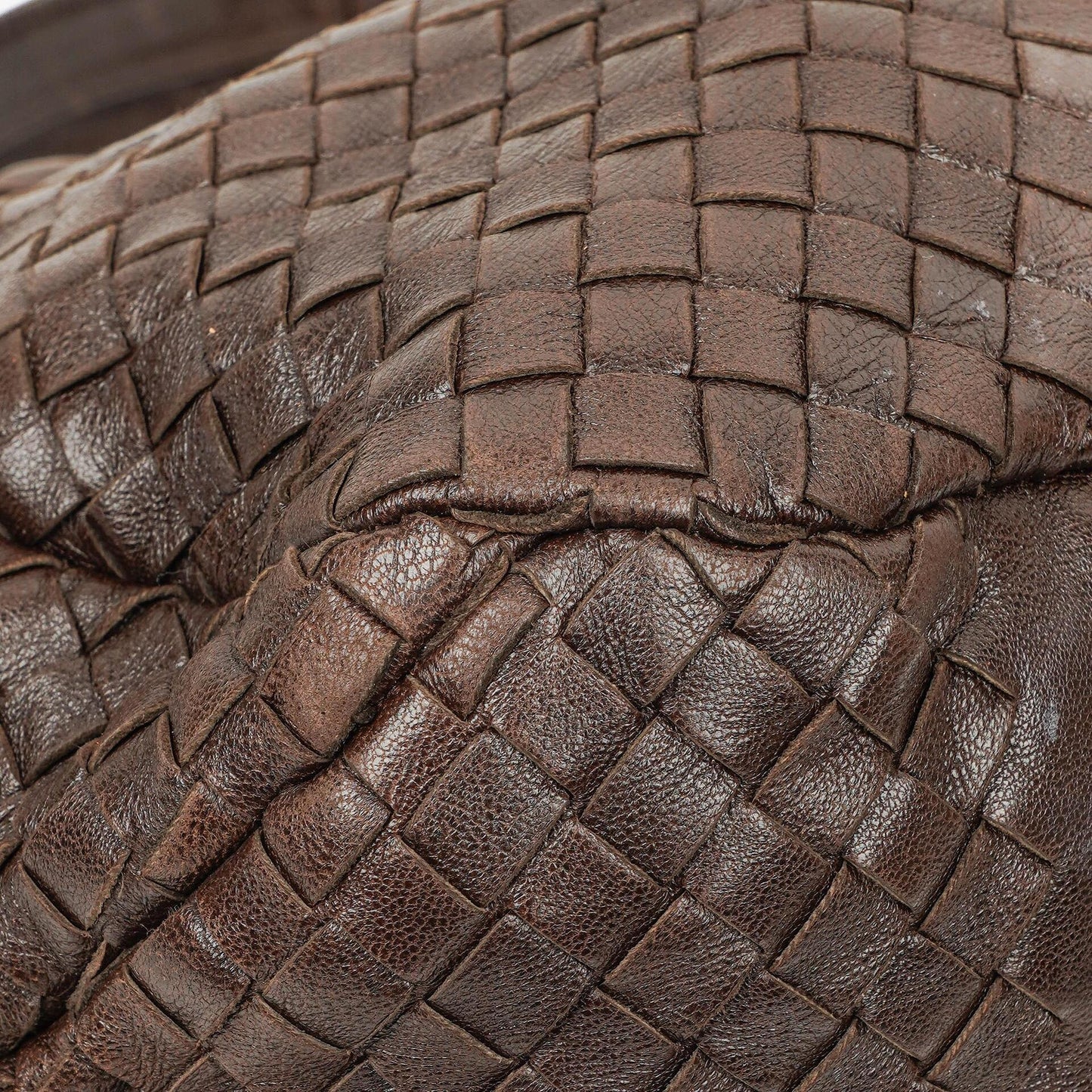 Bottega Veneta Campana Hobo Tasche aus braunem Intrecciato Nappa
