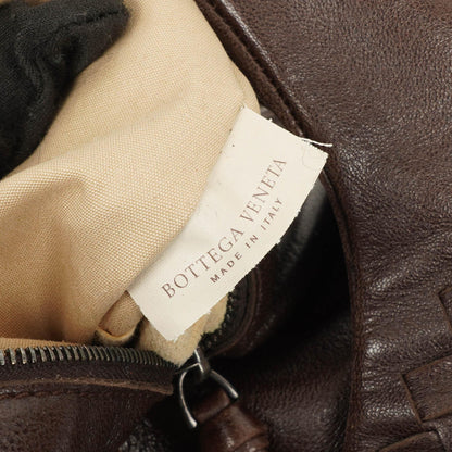 Bottega Veneta Campana Hobo Tasche aus braunem Intrecciato Nappa