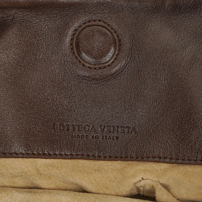 Bottega Veneta Campana Hobo Tasche aus braunem Intrecciato Nappa
