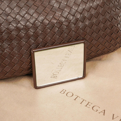 Bottega Veneta Campana Hobo Tasche aus braunem Intrecciato Nappa