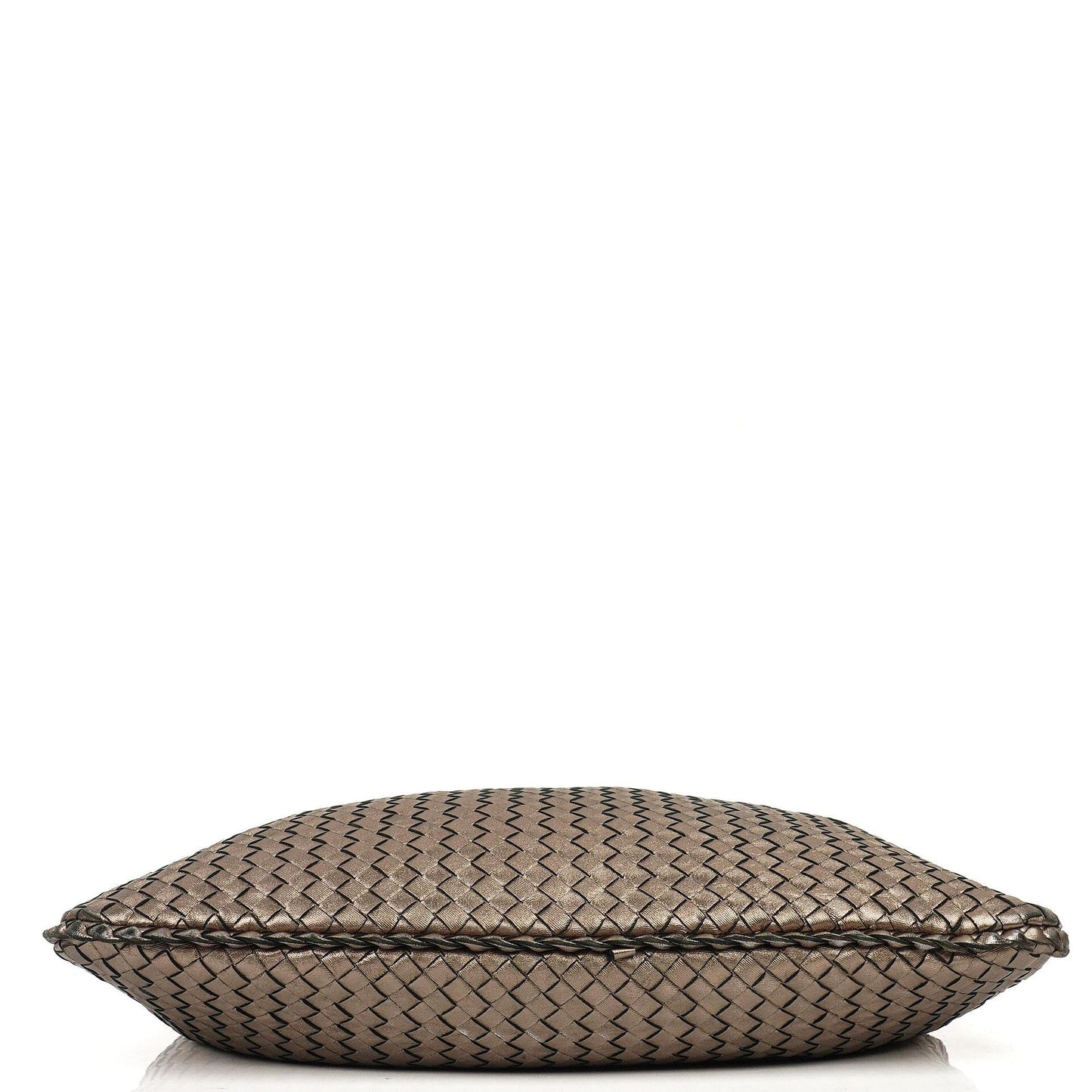 Bottega Veneta Large Veneta Hobo Bag aus Chrom Metallic Nappa Intrecciato