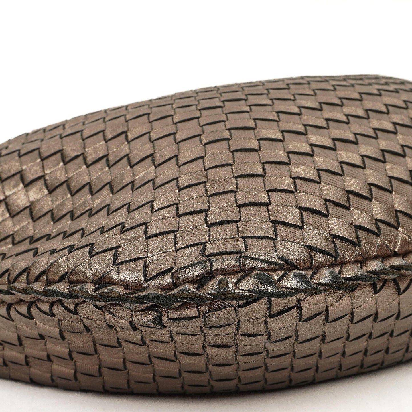 Bottega Veneta Large Veneta Hobo Bag aus Chrom Metallic Nappa Intrecciato