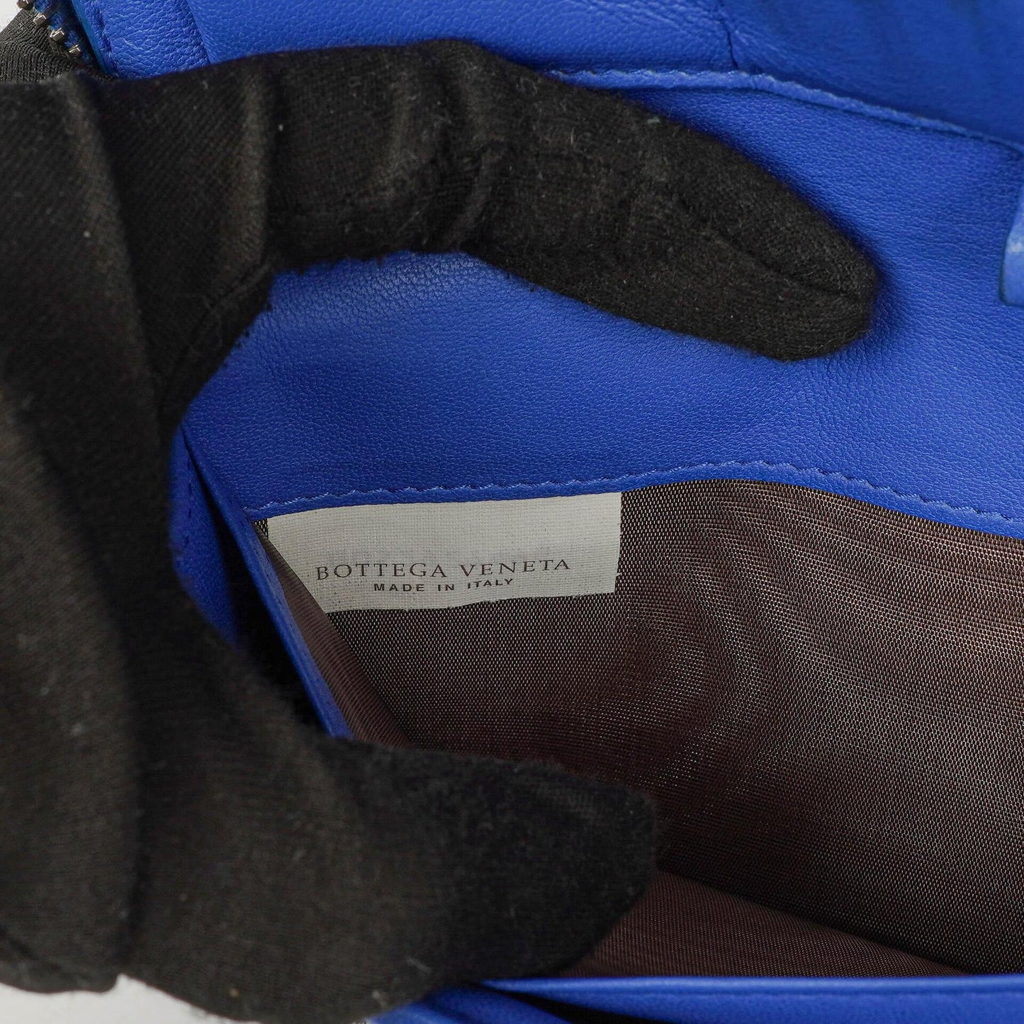 Bottega Veneta Continental Geldbörse aus blauem Intrecciato-Leder