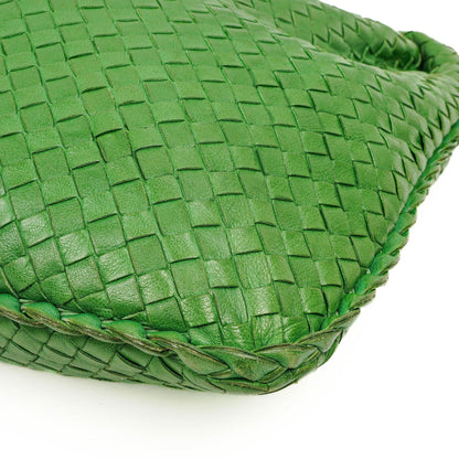 Bottega Veneta Veneta Hobo Tasche Groß aus grünem Nappa Intrecciato