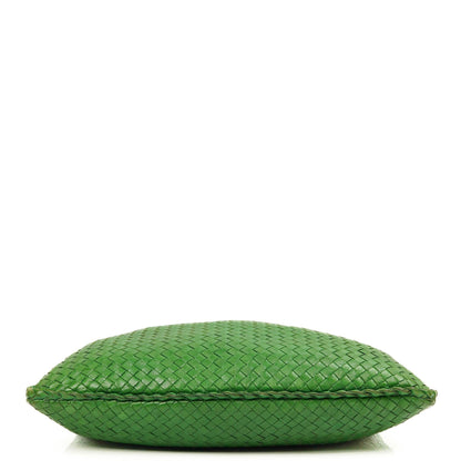 Bottega Veneta Veneta Hobo Tasche Groß aus grünem Nappa Intrecciato