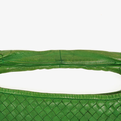 Bottega Veneta Veneta Hobo Tasche Groß aus grünem Nappa Intrecciato