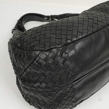 Bottega Veneta Intrecciato Campana Schwarze Hobo Tasche
