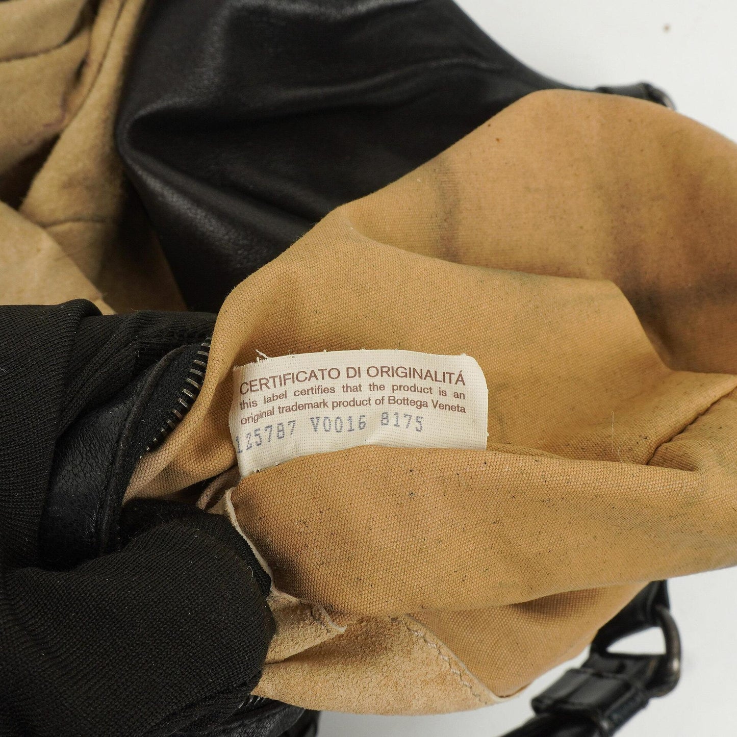 Bottega Veneta Intrecciato Campana Schwarze Hobo Tasche