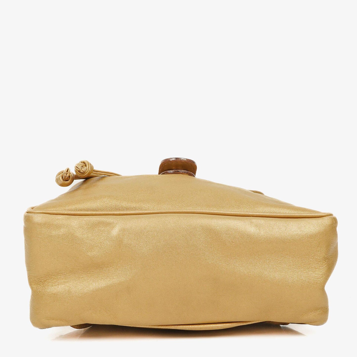 Bottega Veneta Intrecciato Rucksack in Gold