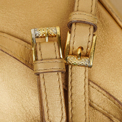 Bottega Veneta Intrecciato Rucksack in Gold