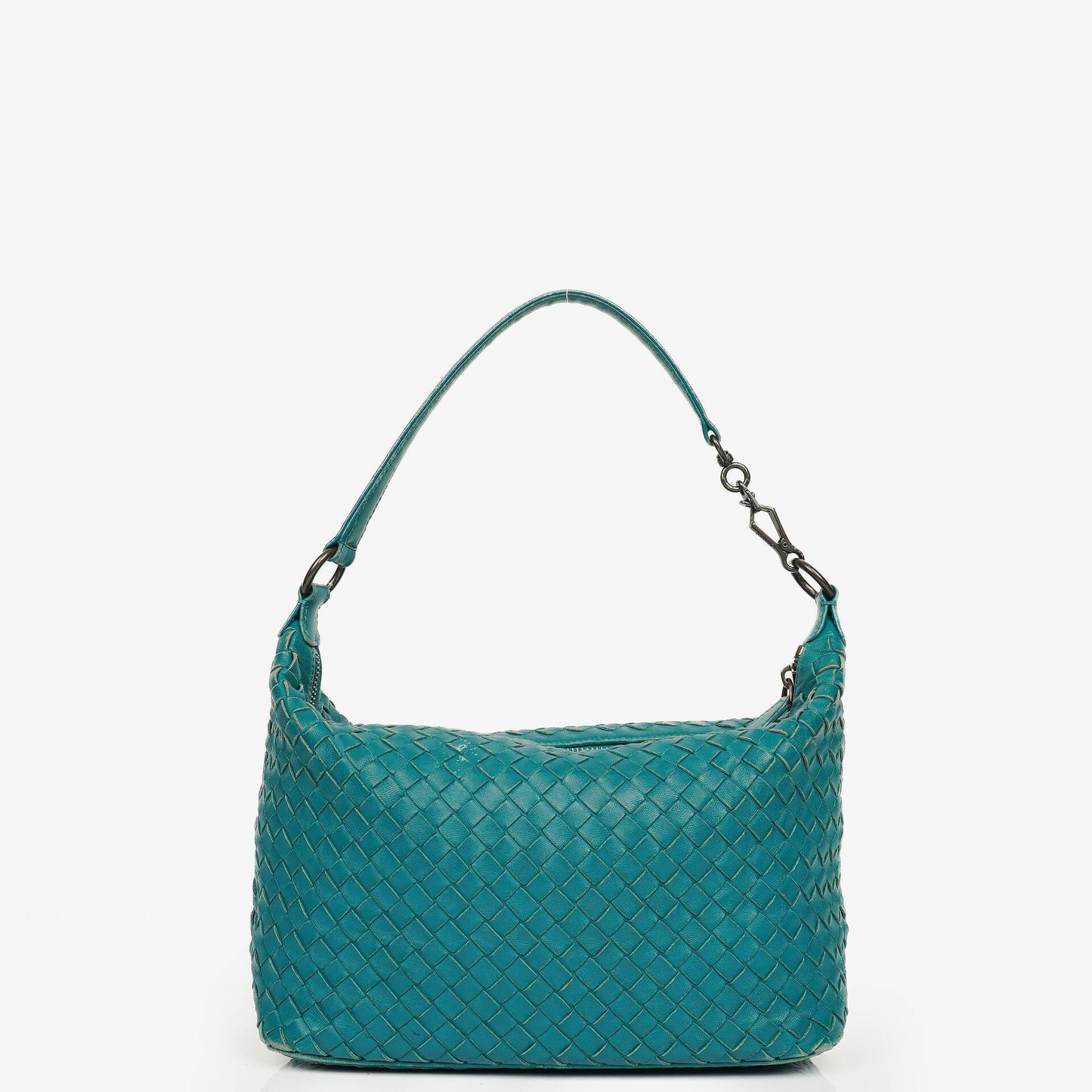 Bottega Veneta kleine Schultertasche aus Intrecciato-Leder
