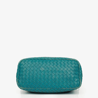 Bottega Veneta kleine Schultertasche aus Intrecciato-Leder