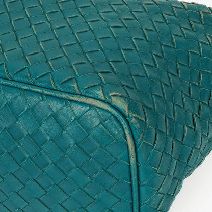 Bottega Veneta kleine Schultertasche aus Intrecciato-Leder