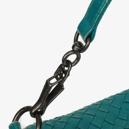 Bottega Veneta kleine Schultertasche aus Intrecciato-Leder