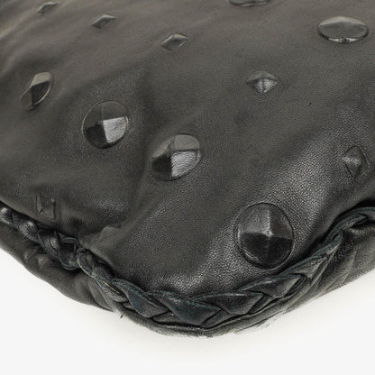 Bottega Veneta Maxi Hobo-Tasche aus schwarzem Nappa mit Nieten