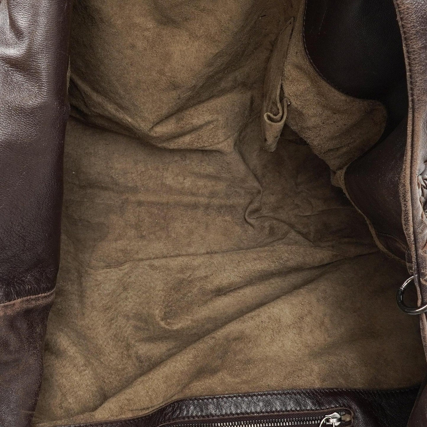 Bottega Veneta Mittlere Campana Braunes Nappa Intrecciato Hobo Tasche