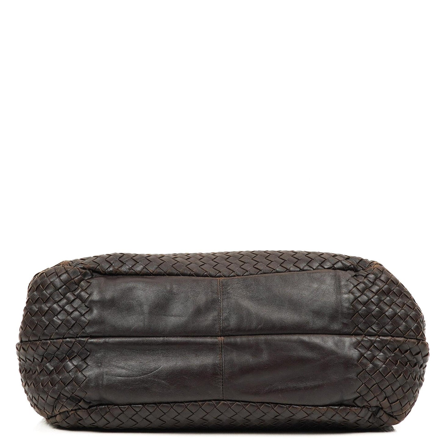 Bottega Veneta Mittlere Campana Braunes Nappa Intrecciato Hobo Tasche