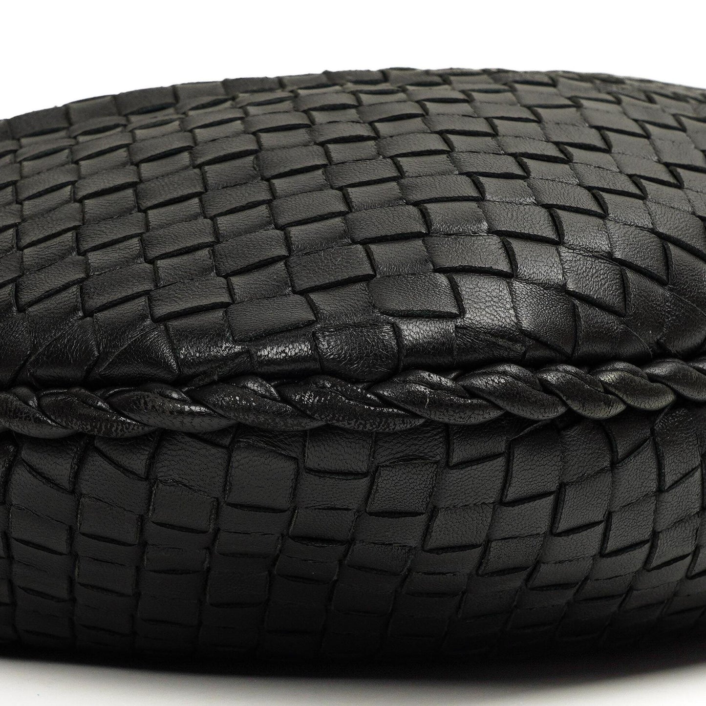 Bottega Veneta Medium Veneta Schwarzes Nappa Intrecciato Hobo Bag