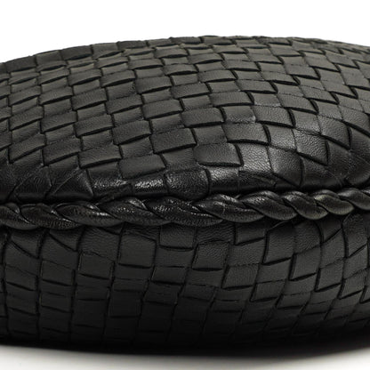 Bottega Veneta Medium Veneta Schwarzes Nappa Intrecciato Hobo Bag
