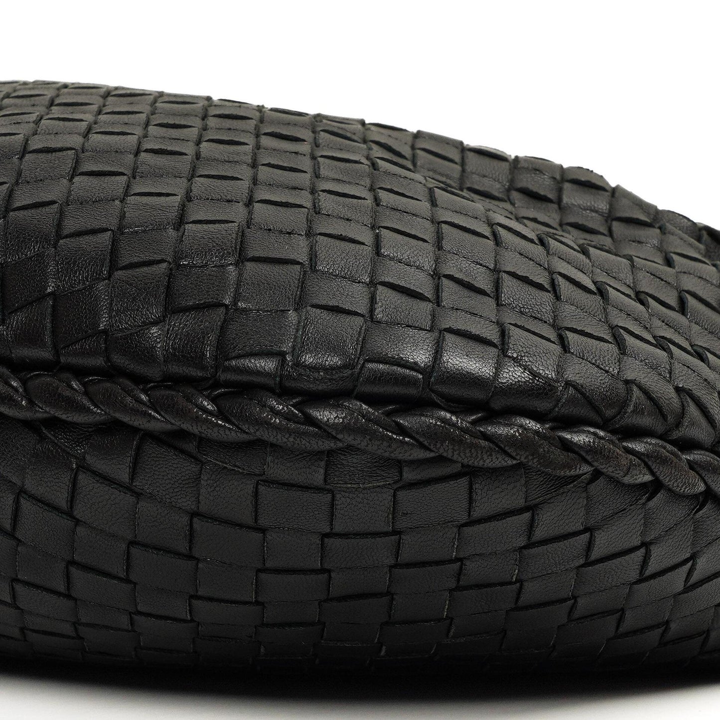 Bottega Veneta Medium Veneta Schwarzes Nappa Intrecciato Hobo Bag