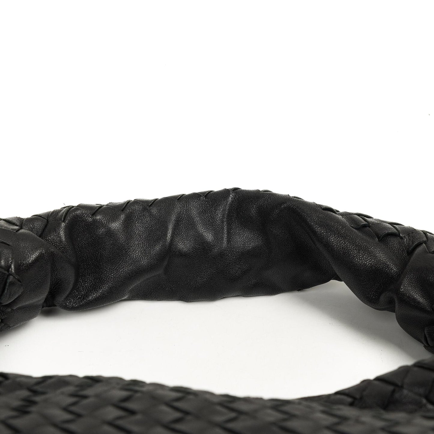 Bottega Veneta Medium Veneta Schwarzes Nappa Intrecciato Hobo Bag