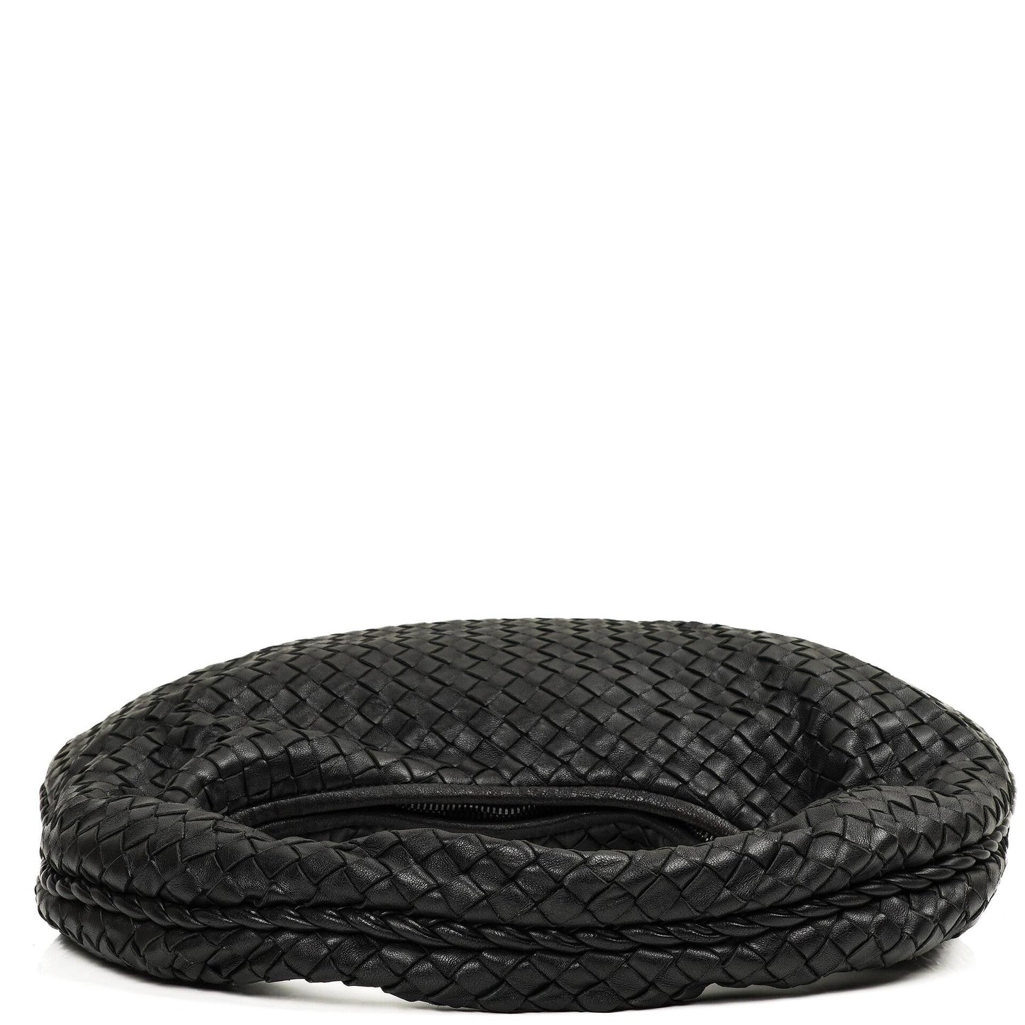 Bottega Veneta Medium Veneta Schwarzes Nappa Intrecciato Hobo Bag