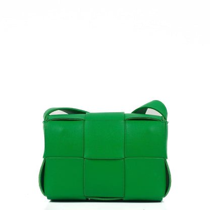 Bottega Veneta Mini Cassette Papagei Maxi Intrecciato Leder Umhängetasche