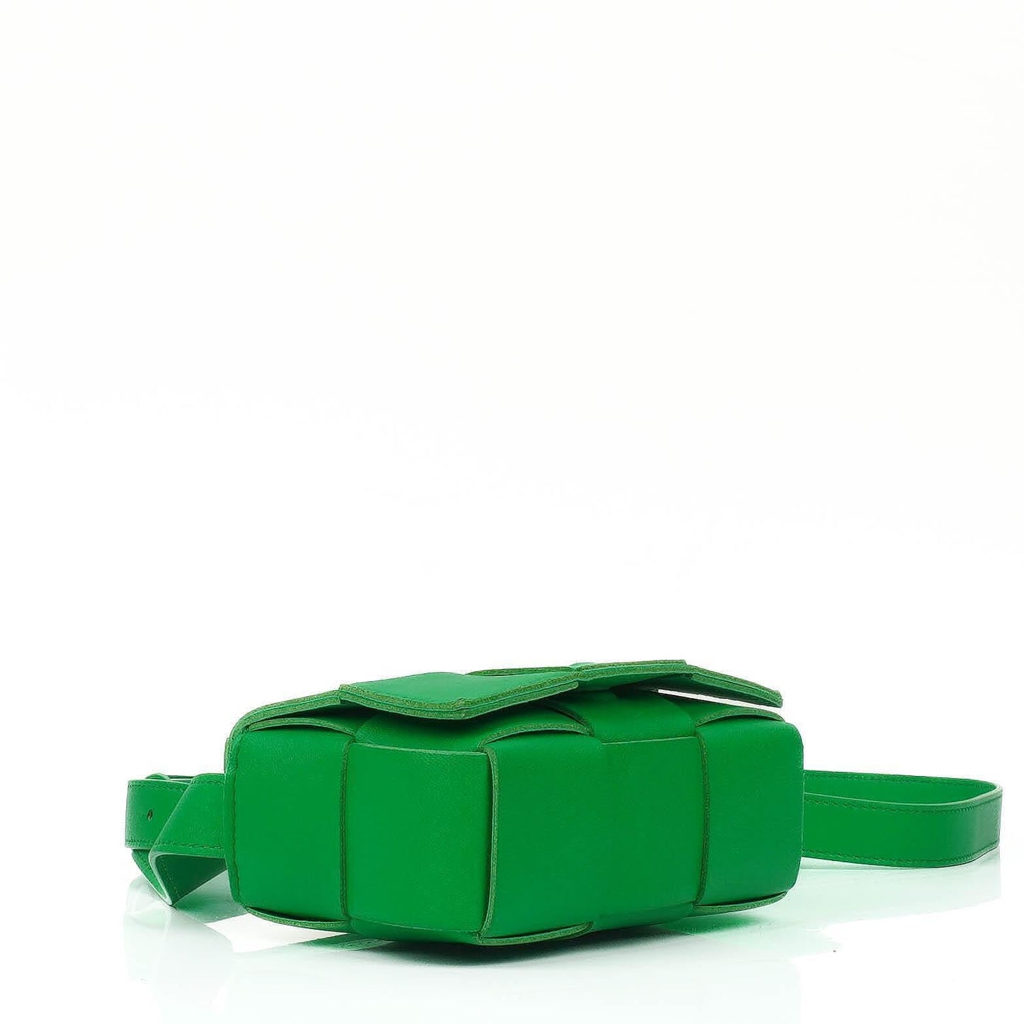 Bottega Veneta Mini Cassette Papagei Maxi Intrecciato Leder Umhängetasche