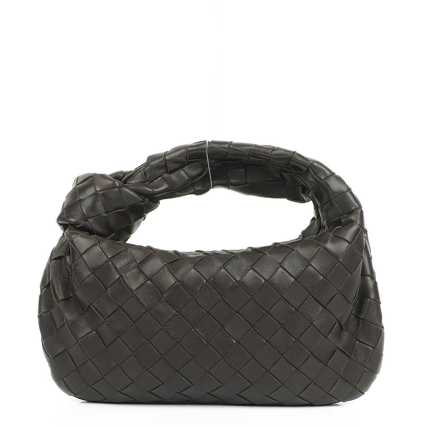 Bottega Veneta Mini Jodie Handtasche mit Henkel in Braun