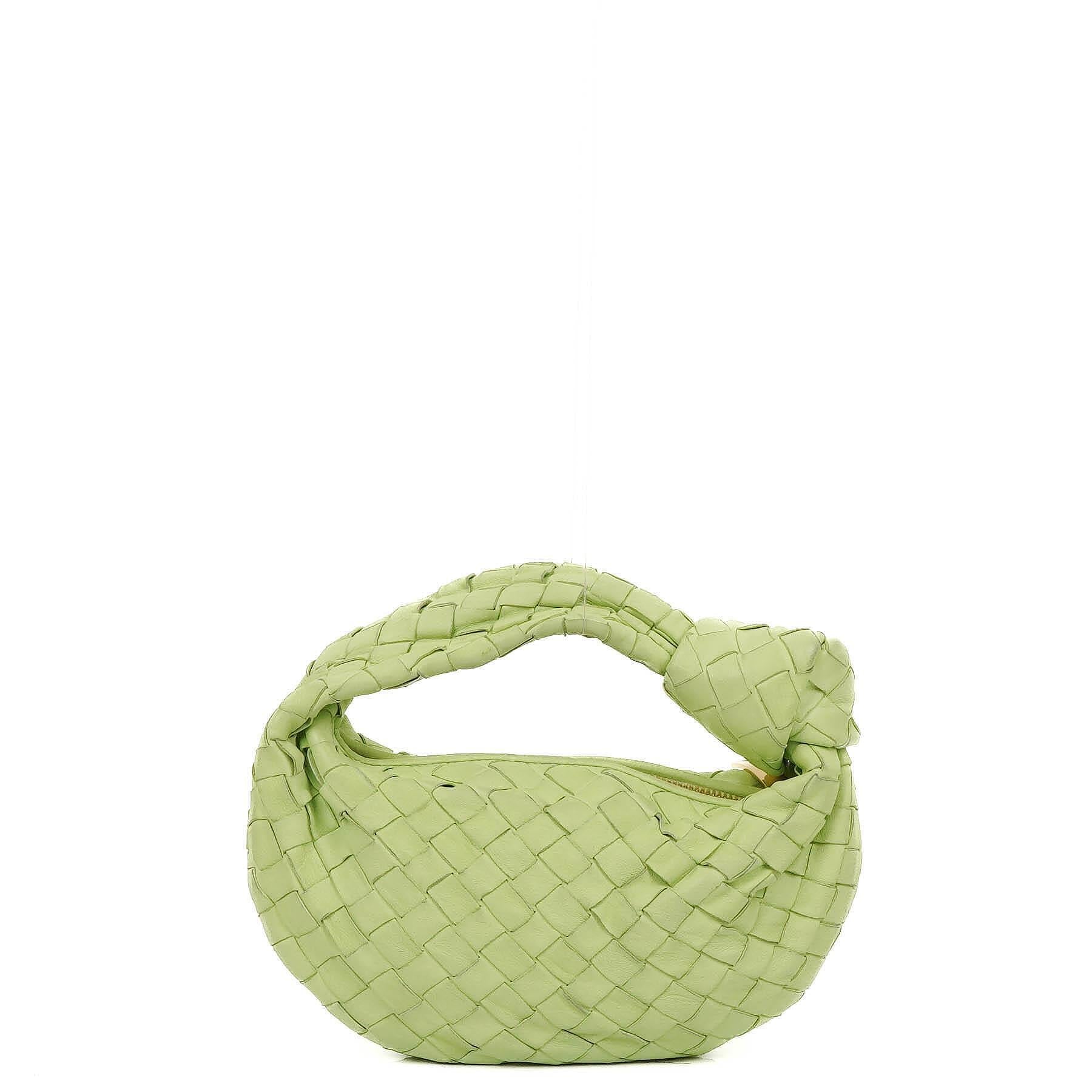 Bottega Veneta Mini Jodie Tasche aus Fennel Nappa Intrecciato