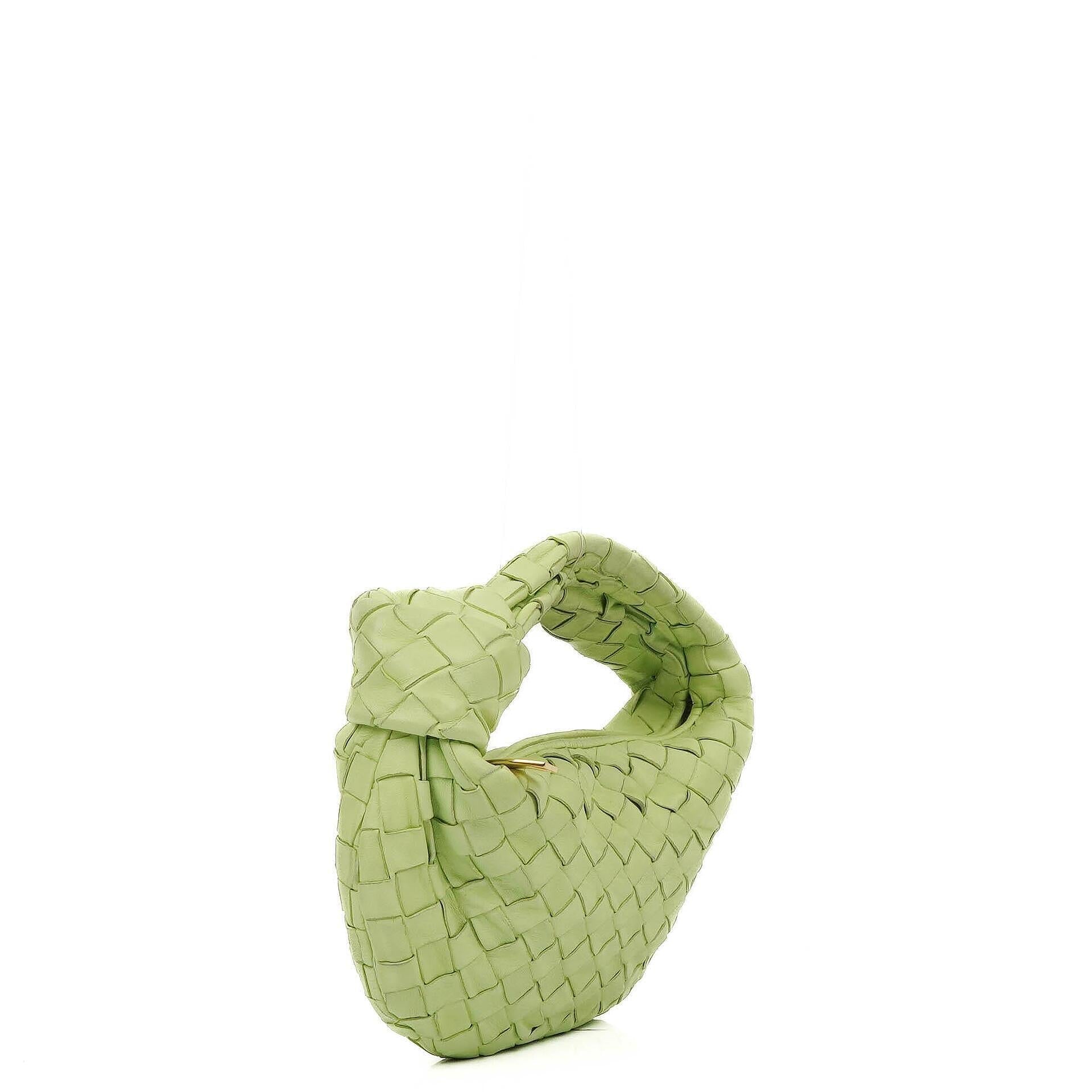 Bottega Veneta Mini Jodie Tasche aus Fennel Nappa Intrecciato
