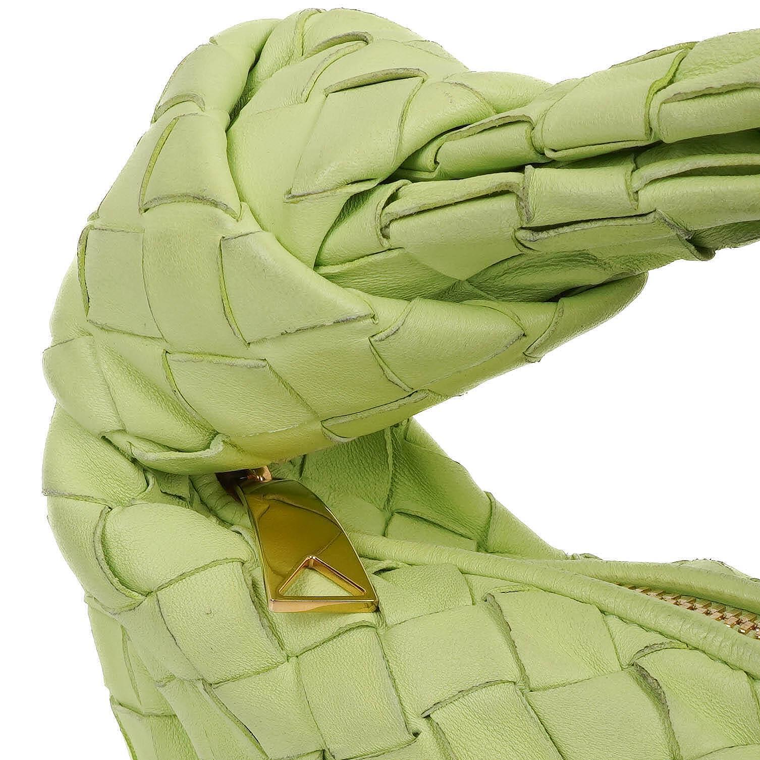 Bottega Veneta Mini Jodie Tasche aus Fennel Nappa Intrecciato