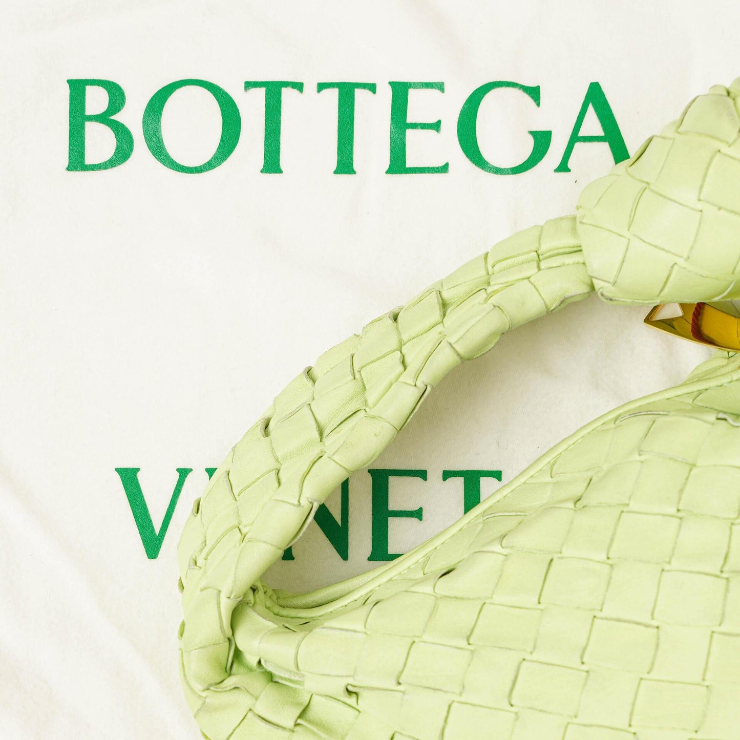Bottega Veneta Mini Jodie Tasche aus Fennel Nappa Intrecciato