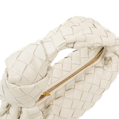 Bottega Veneta Mini Jodie Tasche aus weißem Nappa Intrecciato
