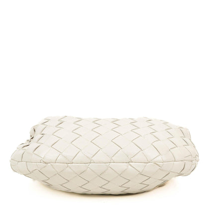 Bottega Veneta Mini Jodie Tasche aus weißem Nappa Intrecciato