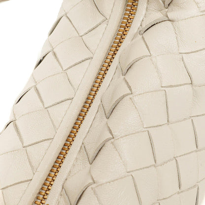 Bottega Veneta Mini Jodie Tasche aus weißem Nappa Intrecciato