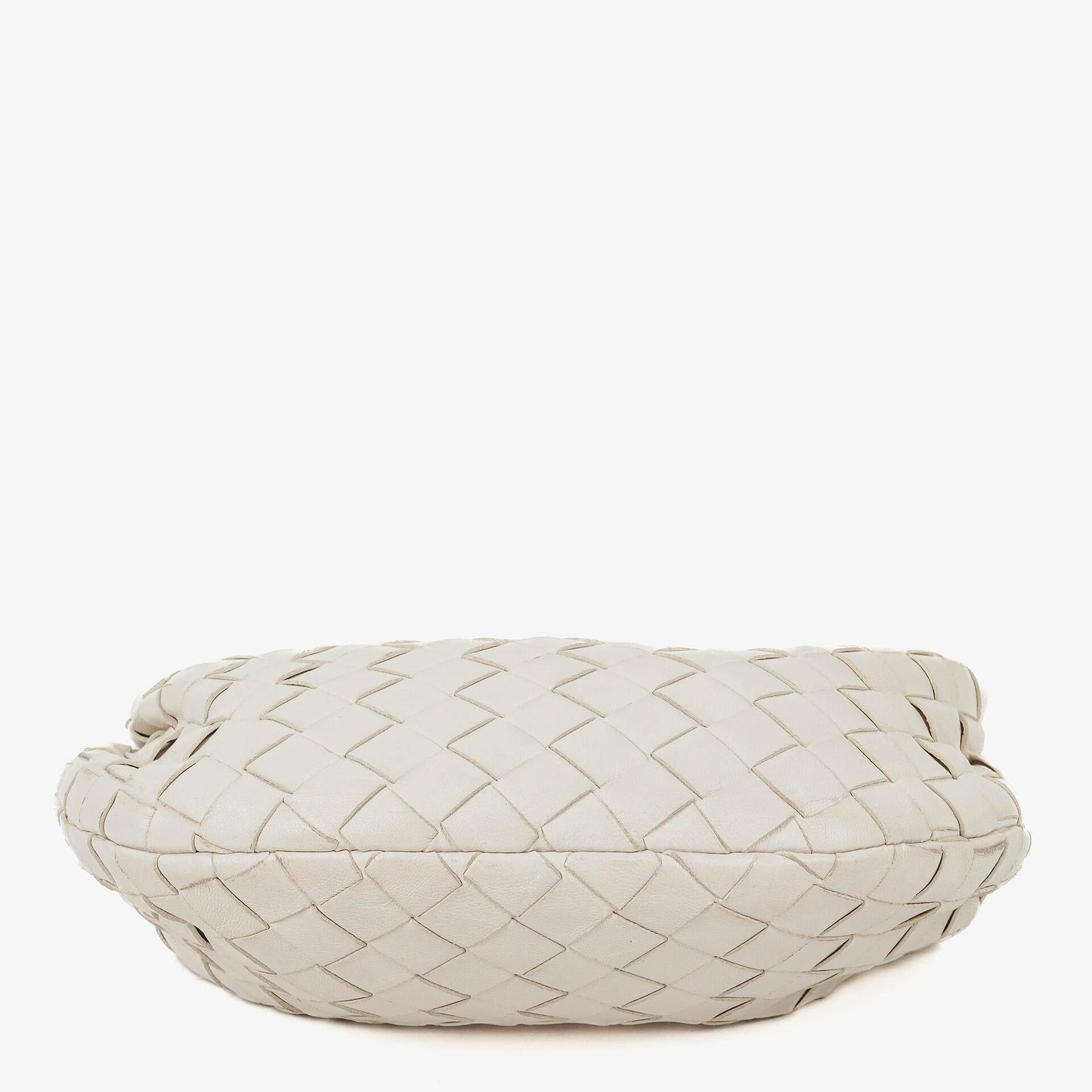 Bottega Veneta Mini Jodie Tasche aus weißem Nappa Intrecciato