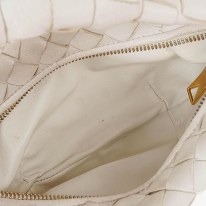 Bottega Veneta Mini Jodie Tasche aus weißem Nappa Intrecciato