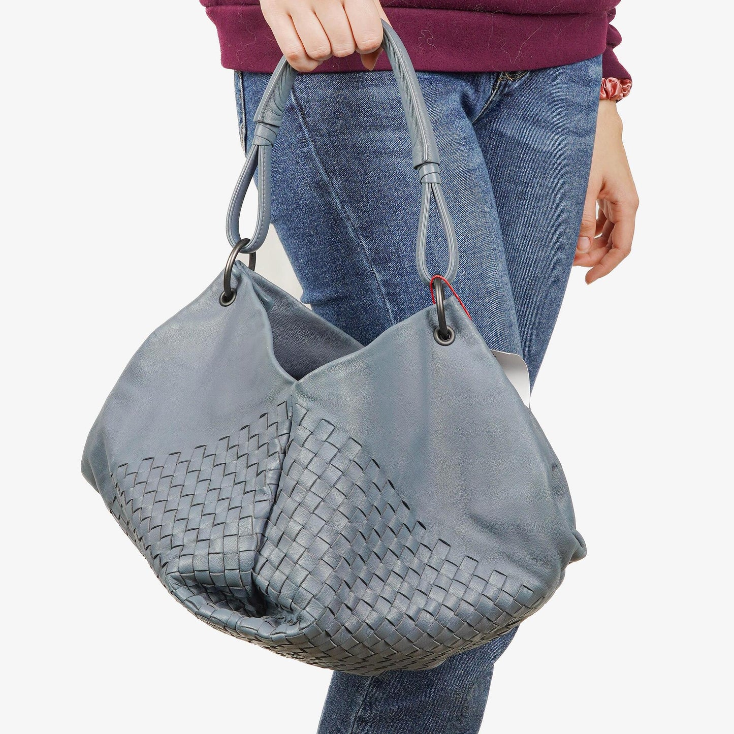 Bottega Veneta Aquilone Fortune Cookie Hobo Tasche aus Nappa Intrecciato
