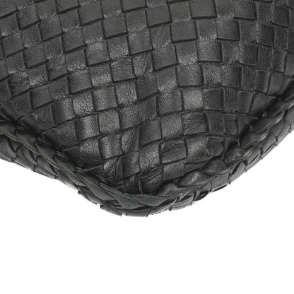 Bottega Veneta Veneta Hobo-Tasche Large aus schwarzem Nappa Intrecciato