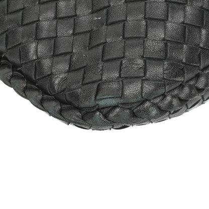 Bottega Veneta Veneta Hobo-Tasche Large aus schwarzem Nappa Intrecciato